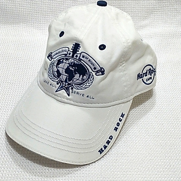 Hard Rock Cafe Accessories Hard Rock Cafe Baseball Cap Hat Pittsburgh Adjustable White Navy